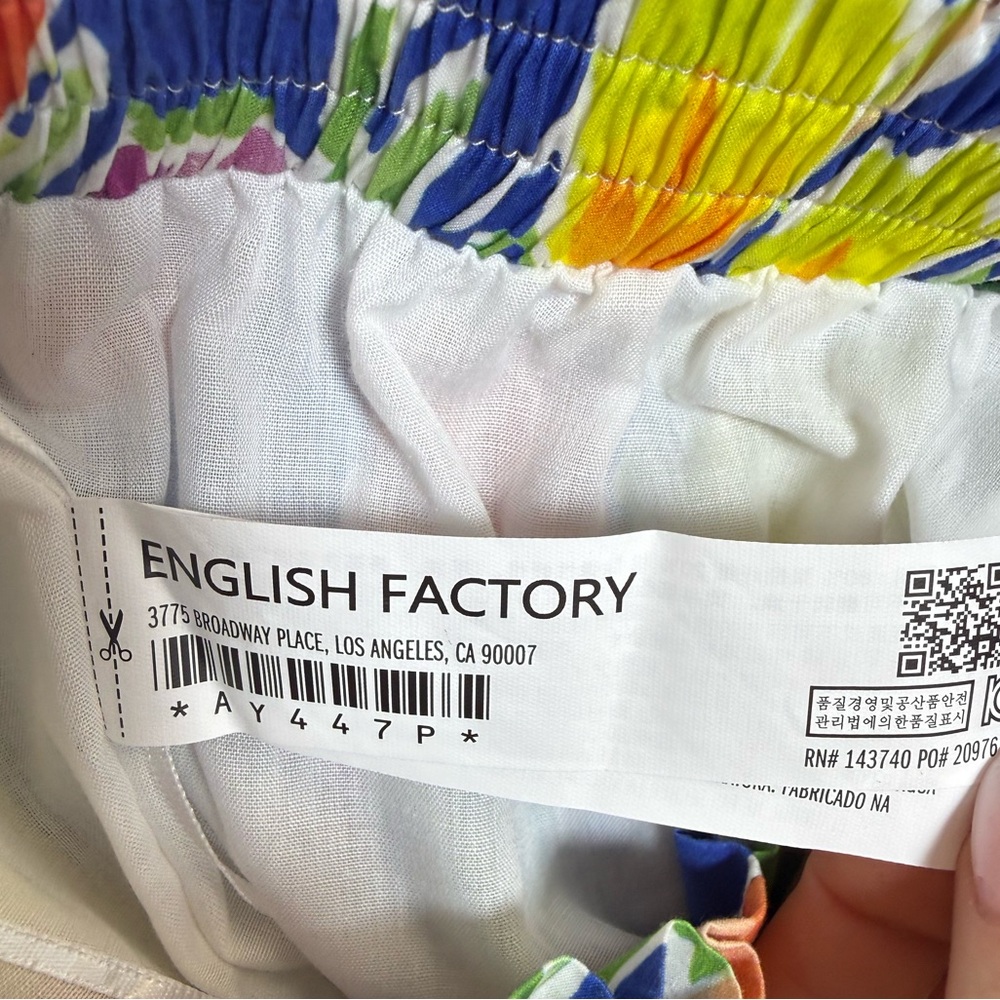 English Factory Tulip Print‎ Ruffle Shorts - Picture 7 of 8